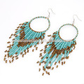 Bohemia style beads temperament dangle earrings
